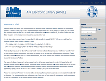 Tablet Screenshot of aisel.aisnet.org